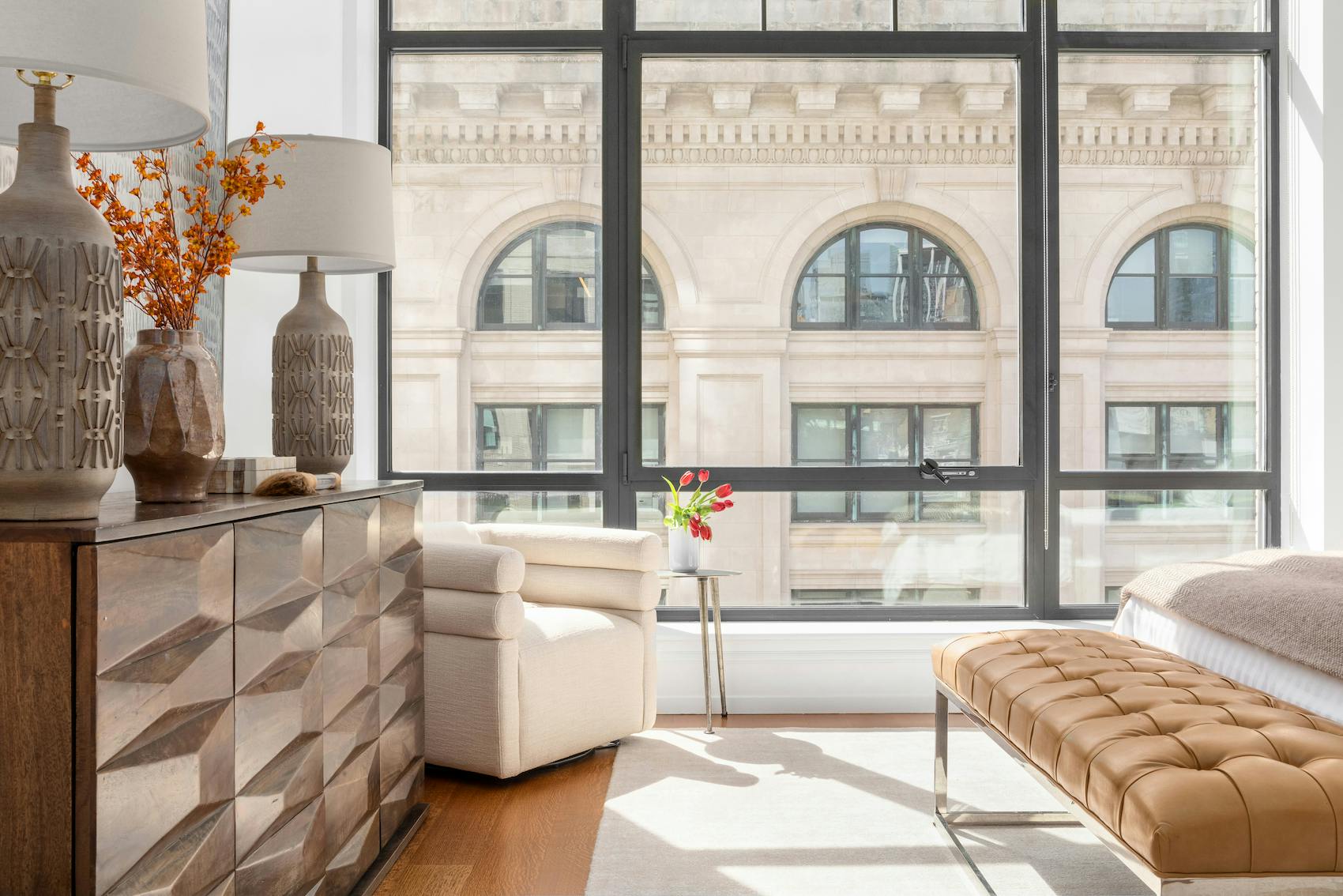 Meridith-Baer-Home-Home-Staging-New-York-Flatiron-Contemporary-Condo-Highrise-Condos-and-Lofts-Transitional-First-Bedroom-Detail-Shot